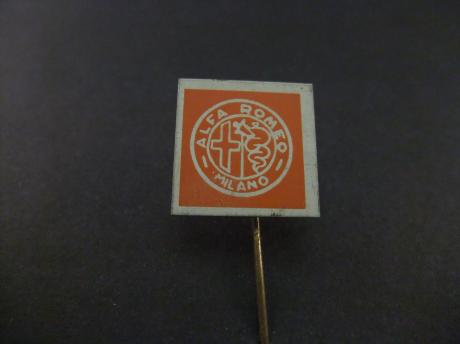 Alfa-Romeo Milano Italiaanse autofabrikant logo oranje